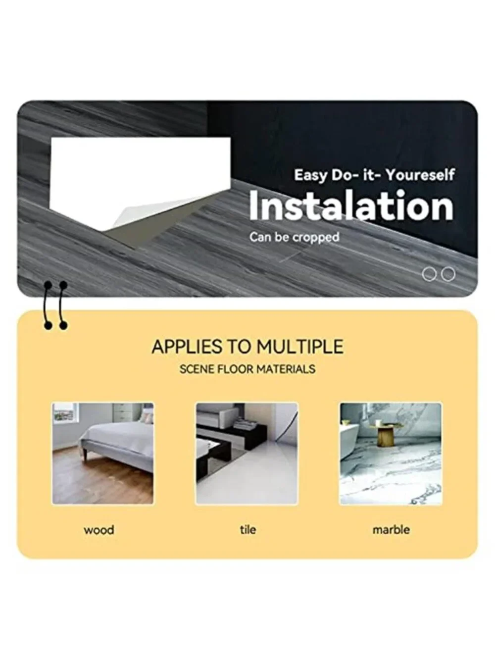 Grey Wood Grain Peel Stick Vinyl Floor Tiles Waterproof Self Adhesive Roll